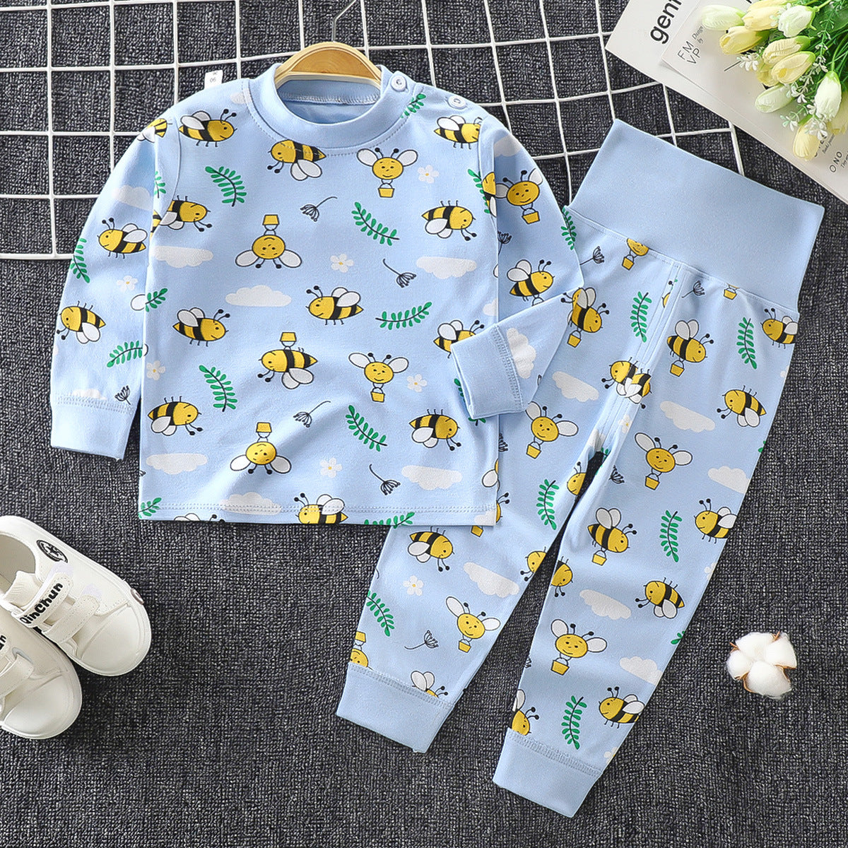 Toddler Boys And Girls Baby Autumn Clothes Long Trousers Home Service