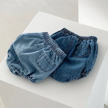 Denim Baby Shorts – Casual Summer Cotton Pants for Boys & Girls | 0-24 Months