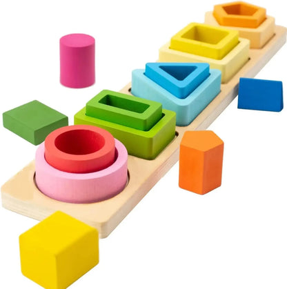 Children's Wooden Category Stack Toy