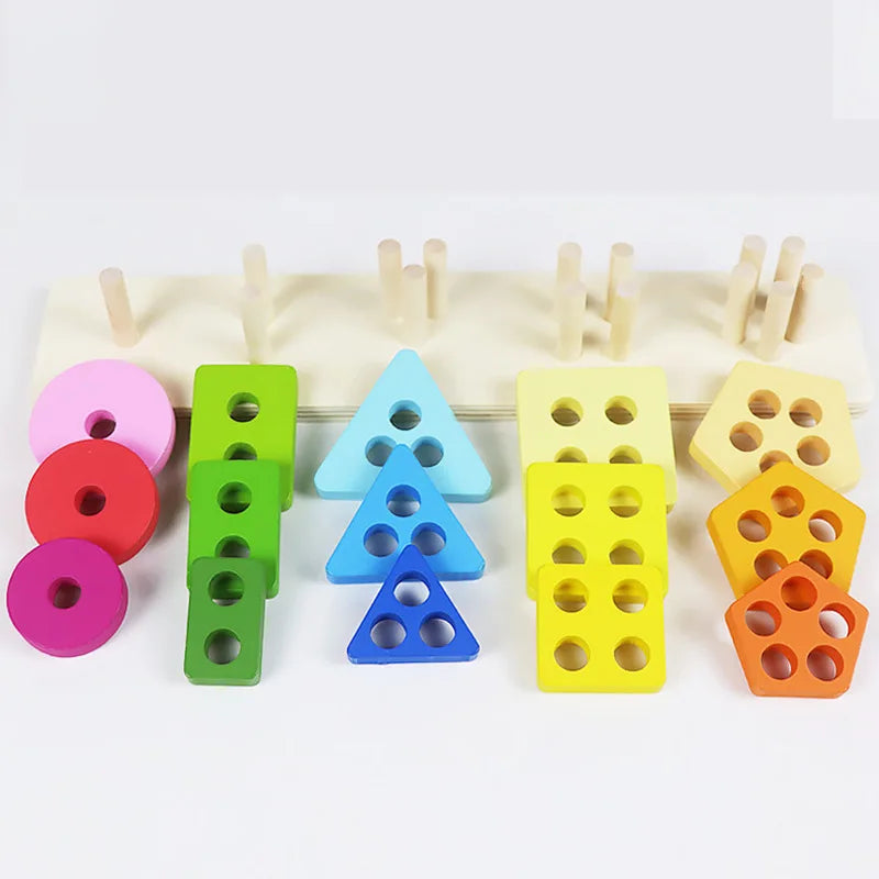 Children's Wooden Category Stack Toy