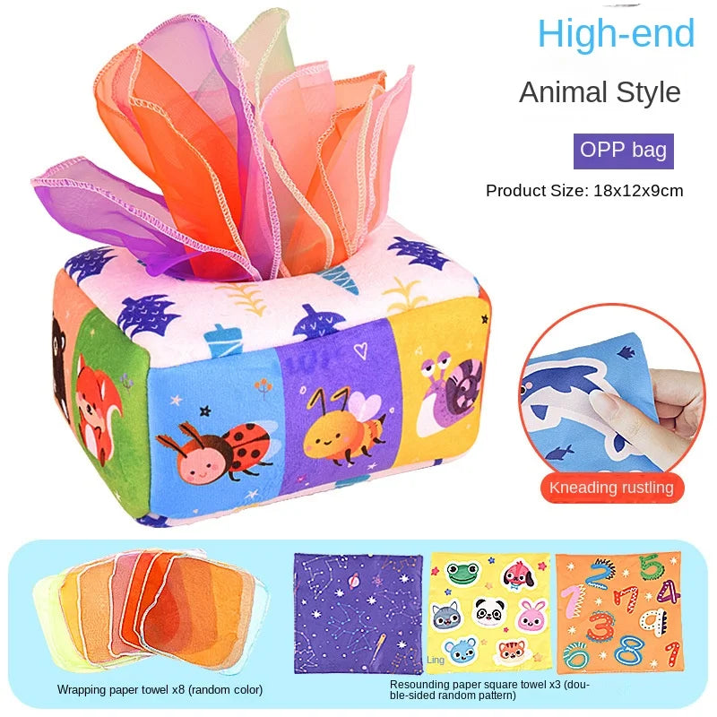 Baby Montessori Toy - Magic Tissue Box