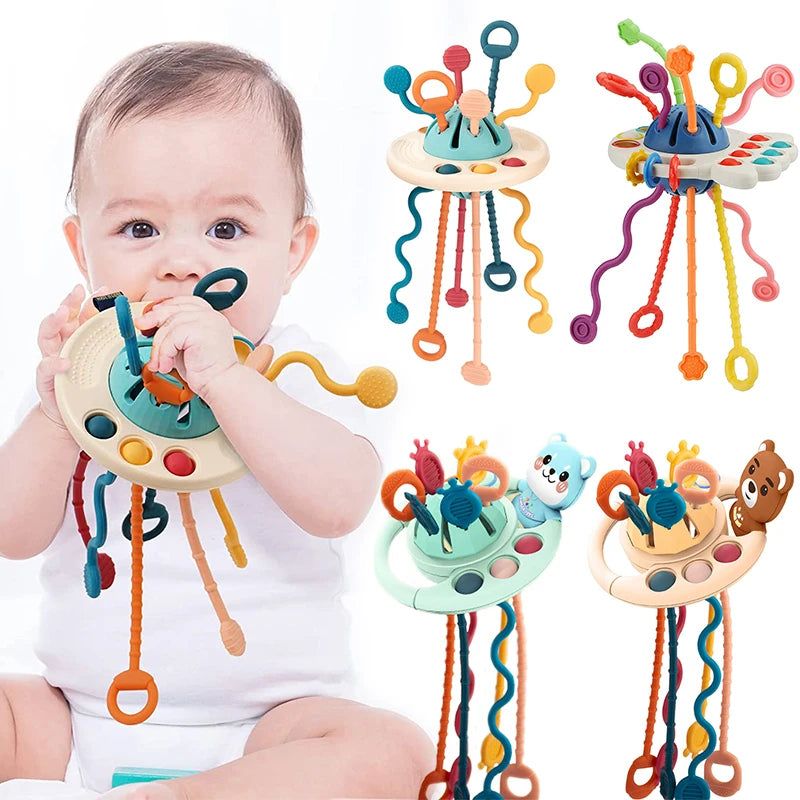 Montessori Silicone Baby Teething Toys