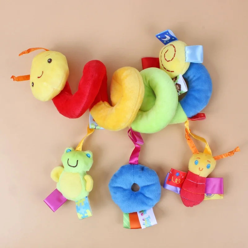 Soft Plush Baby Rattles Toys with Crinkle Sounds | 0-24 Months