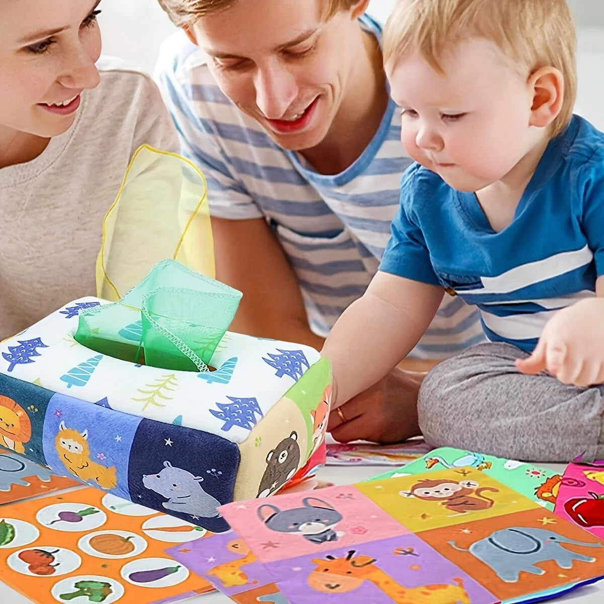 Baby Montessori Toy - Magic Tissue Box