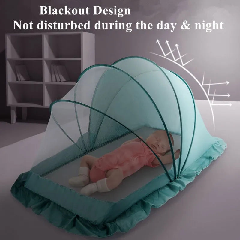 Crib Mosquito Net Encrypted Children Yurt Free Installation Portable Foldable Cribs Tent Cradle Bed Sleeping Pad москитная сетка