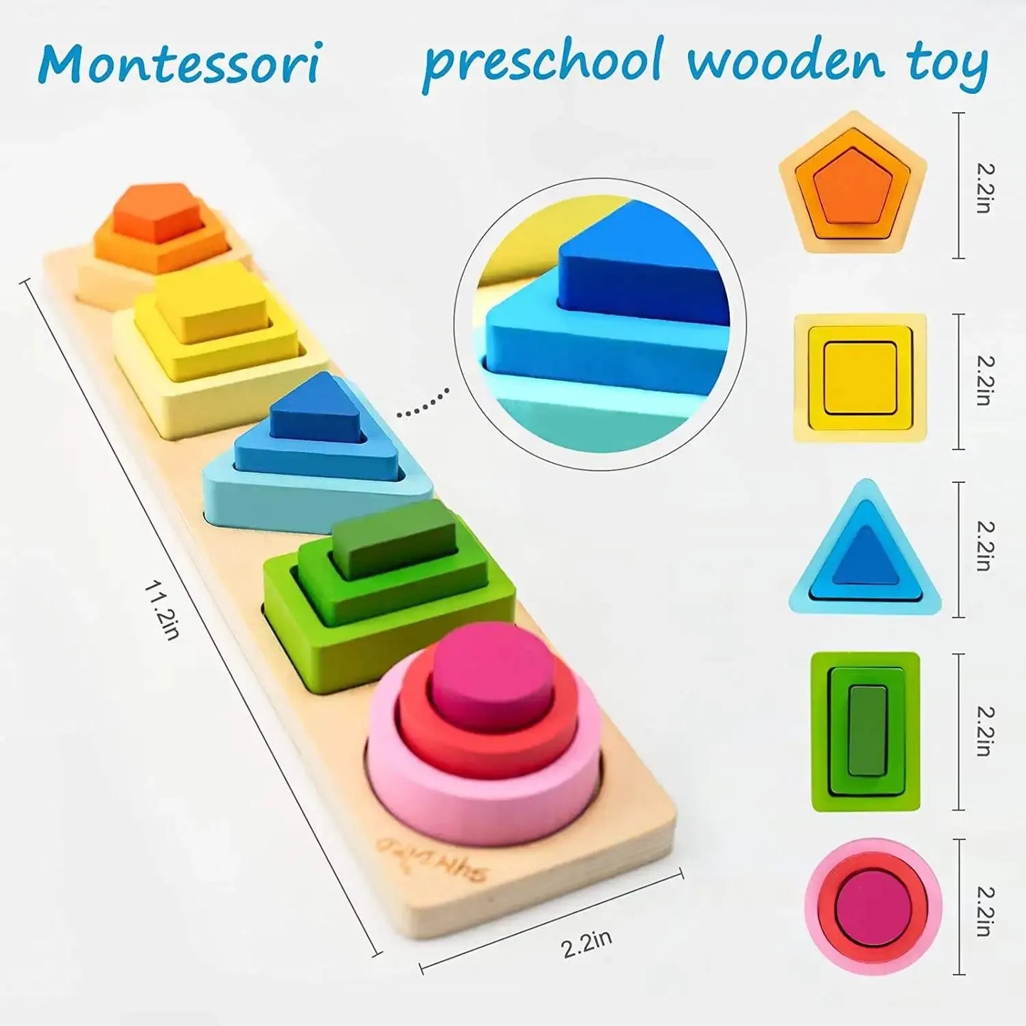 Children's Wooden Category Stack Toy