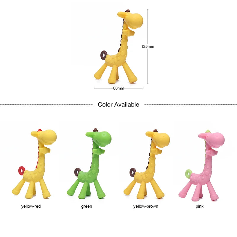 Dr. Isla Silicone Giraffe Baby Teether