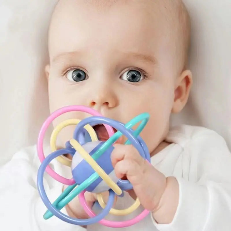 Baby Hand Ball Toy | Teething & Grasp Training for Babies