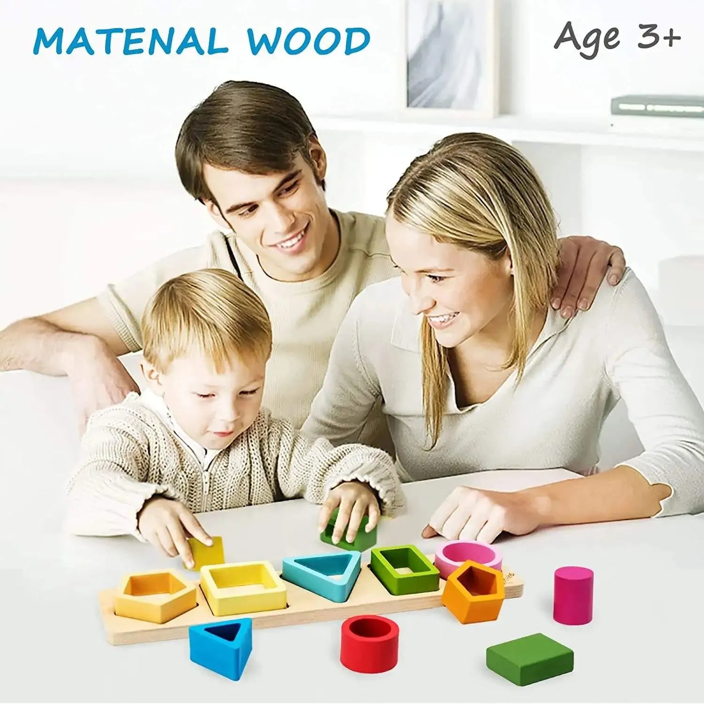 Children's Wooden Category Stack Toy